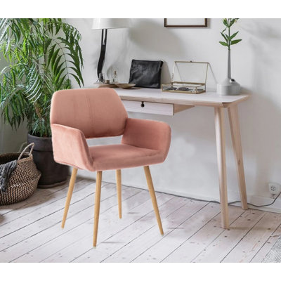 Tussilage Velvet Task Chair by Corrigan Studio