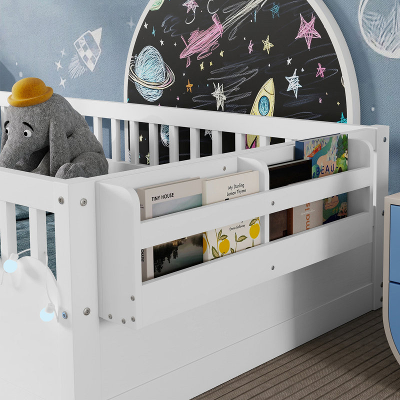 Structure de lit Montessori, Blanc, Simple