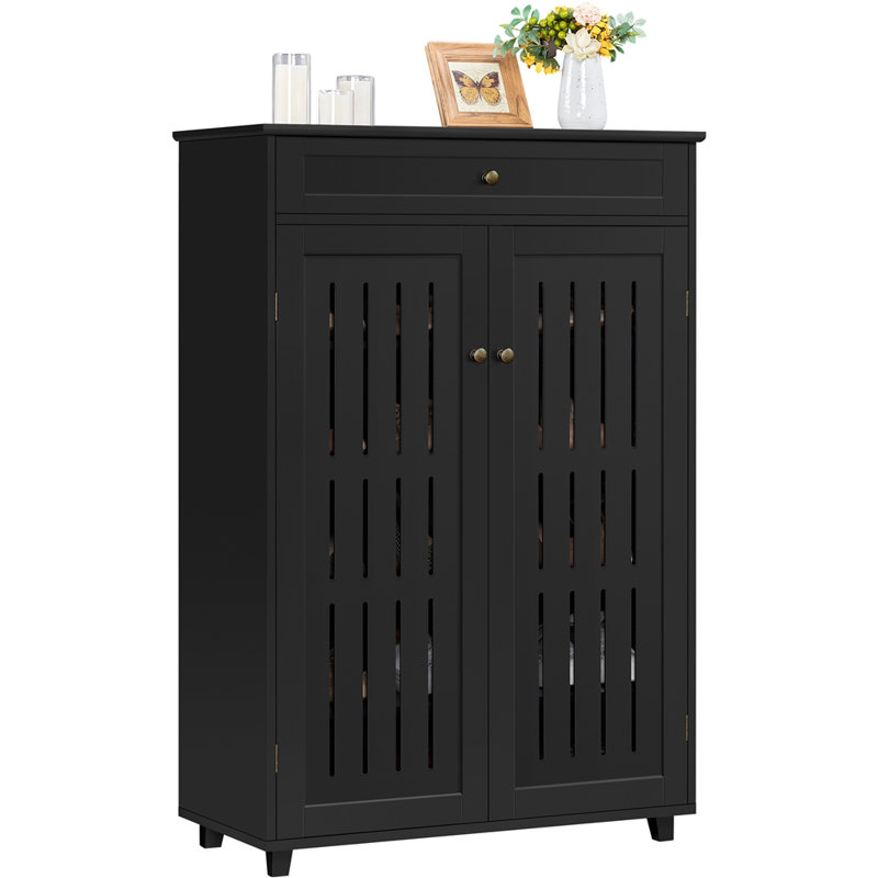  18 Pair Shoe Storage, Black