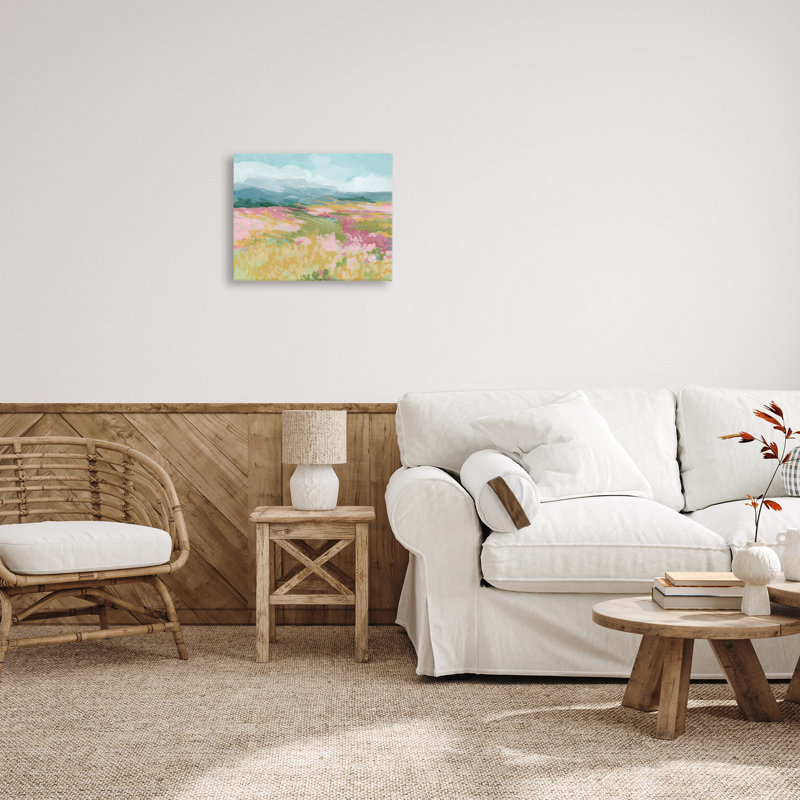 "Abstract Meadow Flowers", art mural sur toile par June Erica Vess, H 16 po x l 20 po