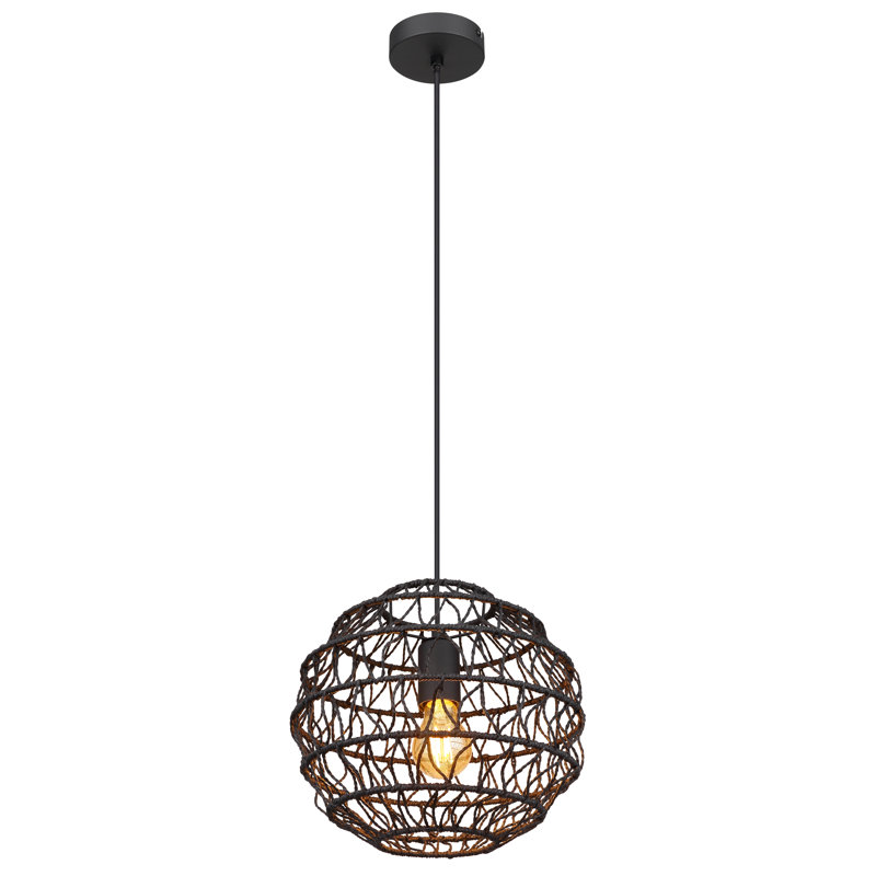 Alxis 1 - Light Matte Black Pendant, 30.5cm H x 6cm W