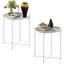 Tables d'appoint d'extérieur résistantes aux intempéries, table de bout d'extérieur