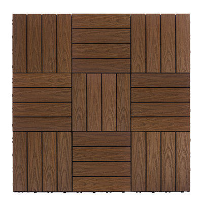 UltraShield Naturale 12'' L x 12'' W Interlocking Deck