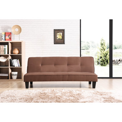 Lit dans un magnifique chocolat - 2 avec capitonnage élégant et rembourrage confortable, 67 po Largeur X 29 Hauteur 32 Profondeur Construction décadente, capitonnage, 31,79 66 29,57