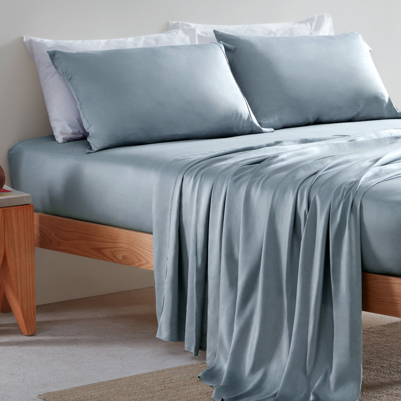 Silver Grey Bamboo Full Sheet Set with Pillowcases