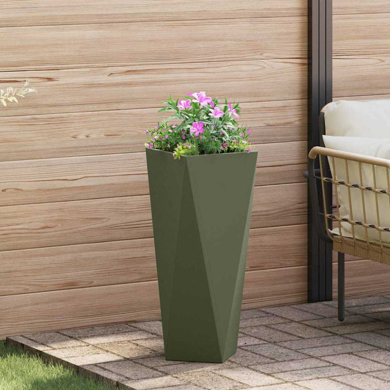 Planter Box, Olive Green, 75cm H x 30cm W x 30cm D