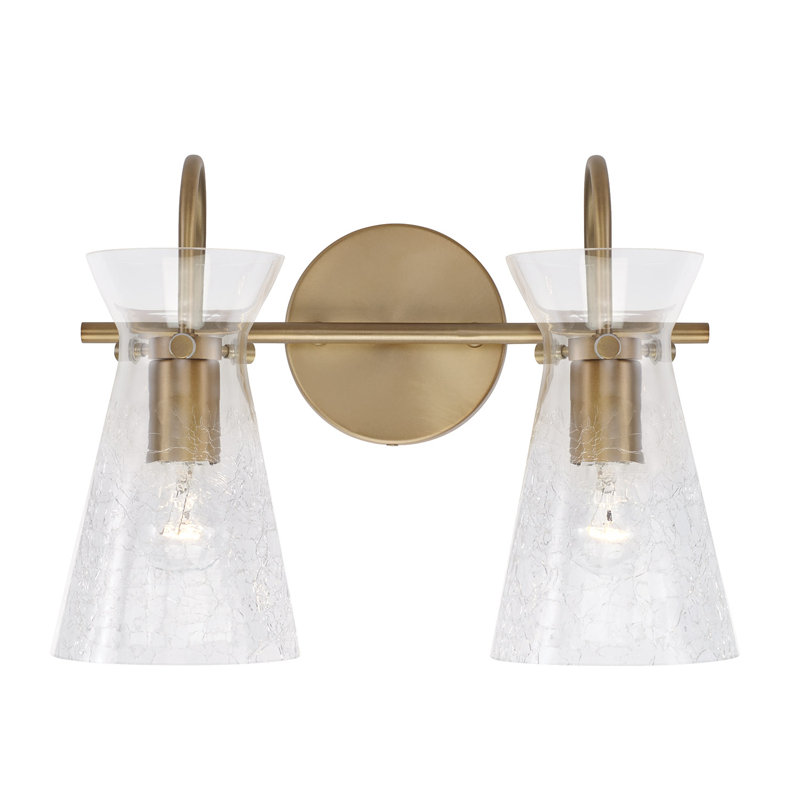 Mila 2 - Light Dimmable Vanity Light, Aged Brass