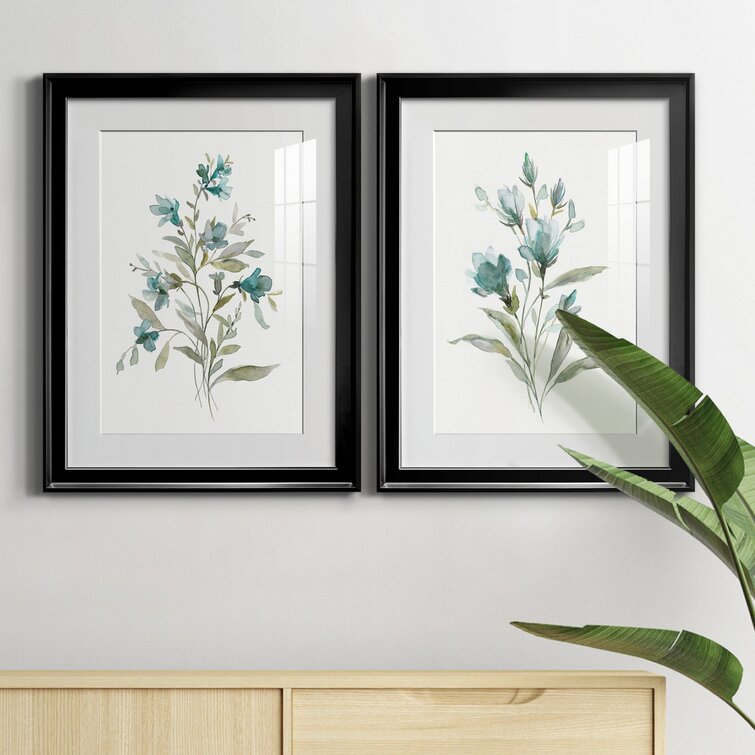 August Grove® Linen Botanical III Framed Pieces Painting Wayfair