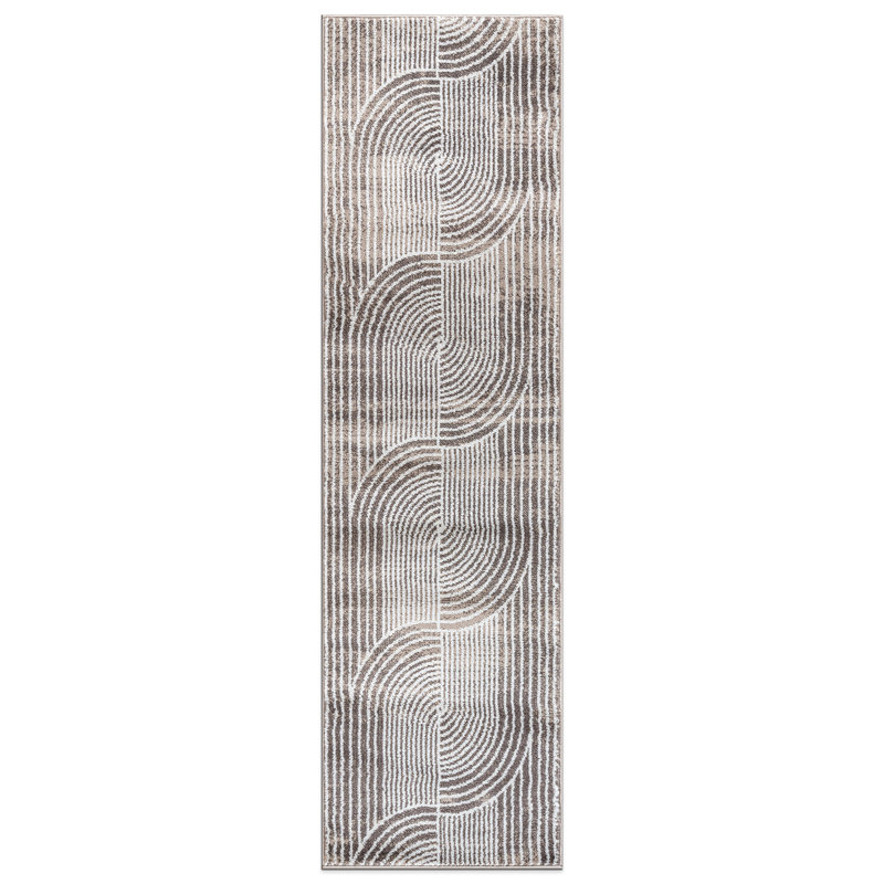 Rambo Contemporary Arch Knot Design Area Rug, Runner 2' x 7'