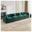 Canapé modulaire Cloud 4 places en chenille verte avec sièges très larges Cloud