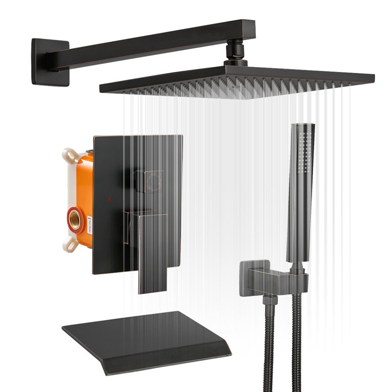 Complete Shower System with Rough in-Valve, Oil Rubbed Bronze