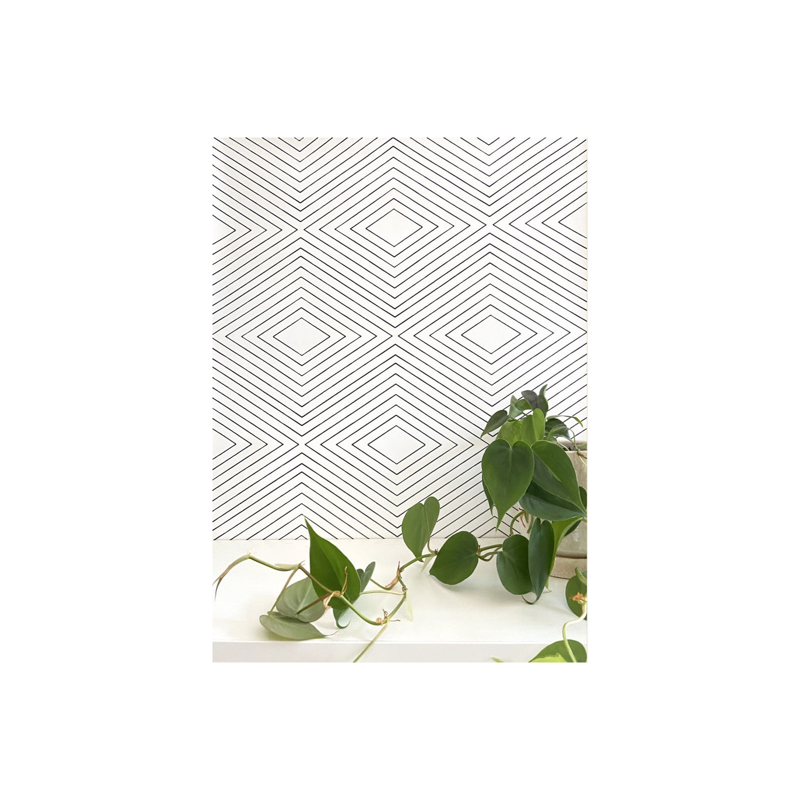 Huron Peel & Stick Wallpaper Roll, Quartz White, Non-pasted