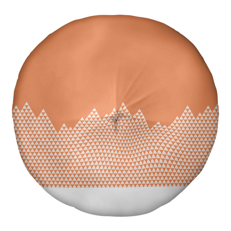 Coussin Katelyn Elizabeth, 30 po x 30 po, Orange