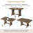 Fallbrook Rectangular 60'' L x 36'' W Dining Set