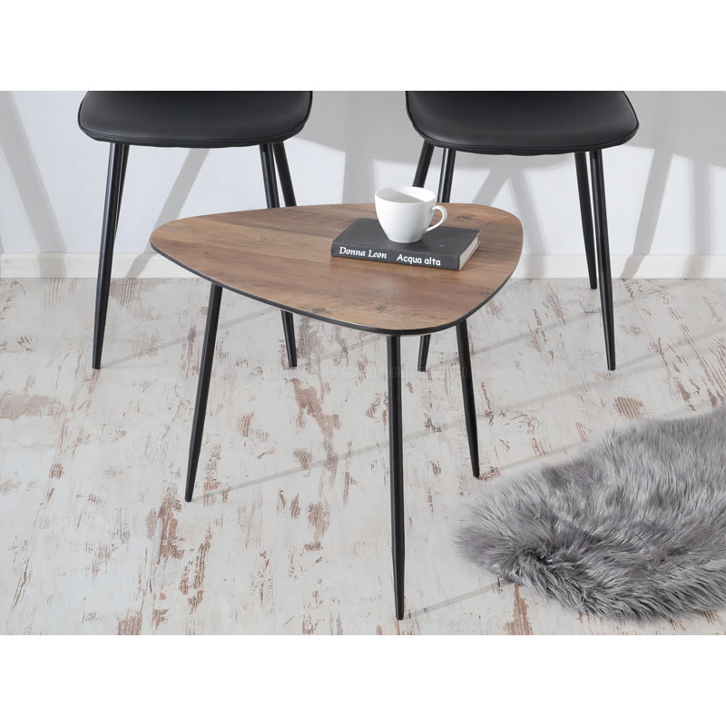 Greeson Three Leg Coffee Table, 47cm H x 59cm L, Nutty