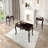 Coffee Table, Traditional Rectangle, Dark Cherry & Gold