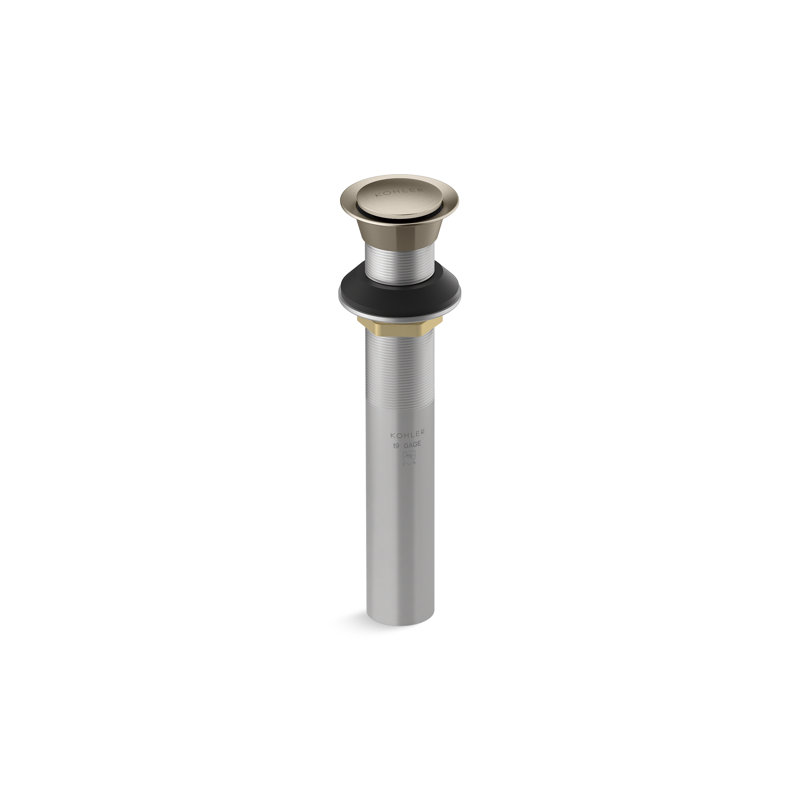 Clicker Drain Without Overflow, Vibrant Brushed Bronze