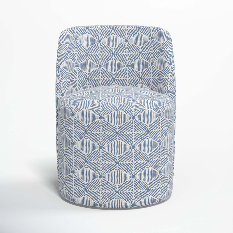 Chaise Begonia, Diamant peint bleu poussiéreux
