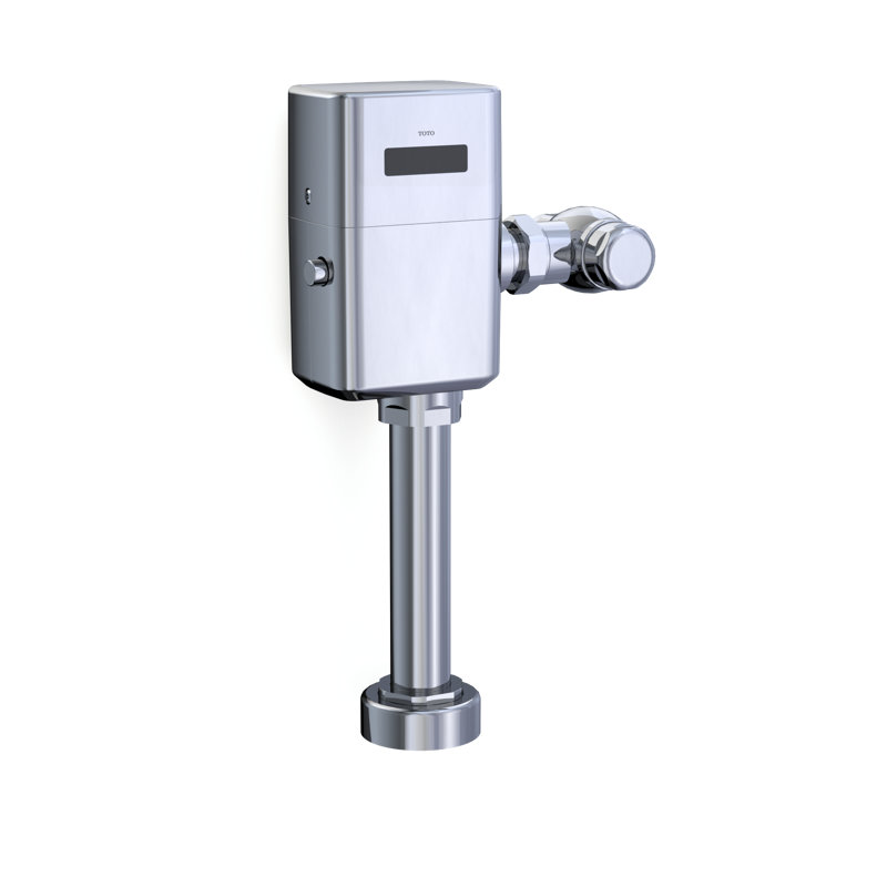 TOTO® ECOPOWER® Touchless 1.6 GPF Toilet Flush Valve for Top Spud with 24 Inch Vacuum Breaker Set, Polished Chrome
