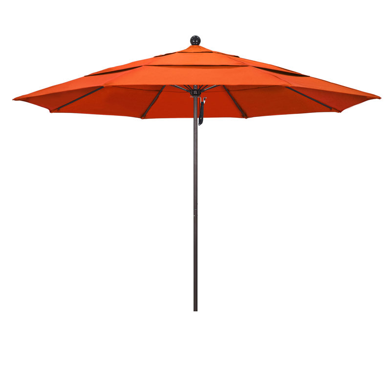 Parasol de marché 11 pi Hibo, Toile Sunbrella® Melon