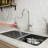CASAINC 1.8 GPM Single-Handle Pull-Down Kitchen Faucet Single Hole Faucet-92871931