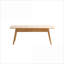 Table basse en chêne massif naturel avec 2 tiroirs - salon, assemblage facile et amp; Robot-Clean Ready