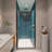 Universal Pivot Shower Door, Matte Black Finish. 1/4" Tempered Glass, 1 3/8" Adjustable, 36000 Times Measured, Leak Signal Door With Adjustment Feature - Matted Glass Wall Channel #304 Stainless