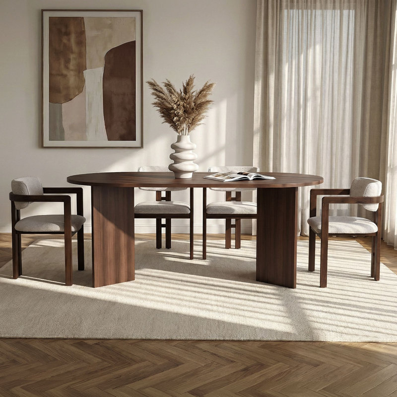 Ensemble de table et chaises de salle à manger, Ensemble de cinq pièces : table, quatre chaises, Blanc