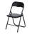 Haddan 44cm H Upholstered Metal Side Chair in Black