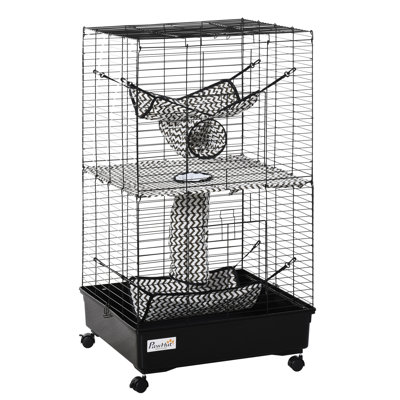 42" Ferret Cage W/ Wheels Brakes, Hammocks