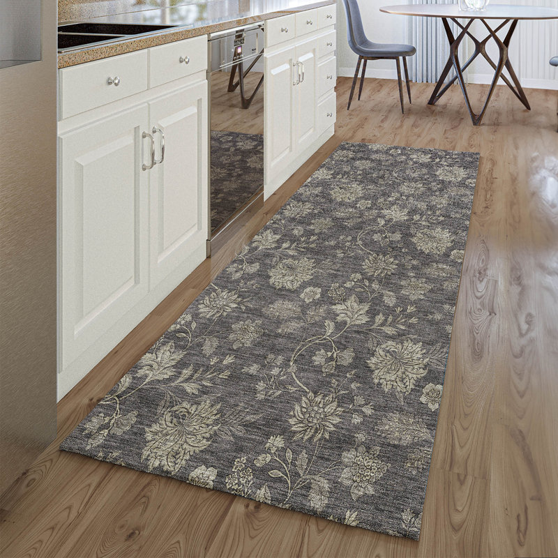 Premium Machine Washable Prisco Taupe Rug, Runner 2'3" x 7'6"