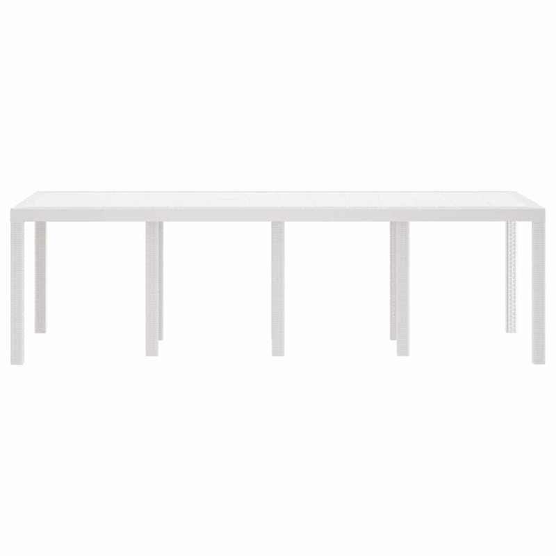 Garden Table, White, 73cm H x 250cm W x 100cm D