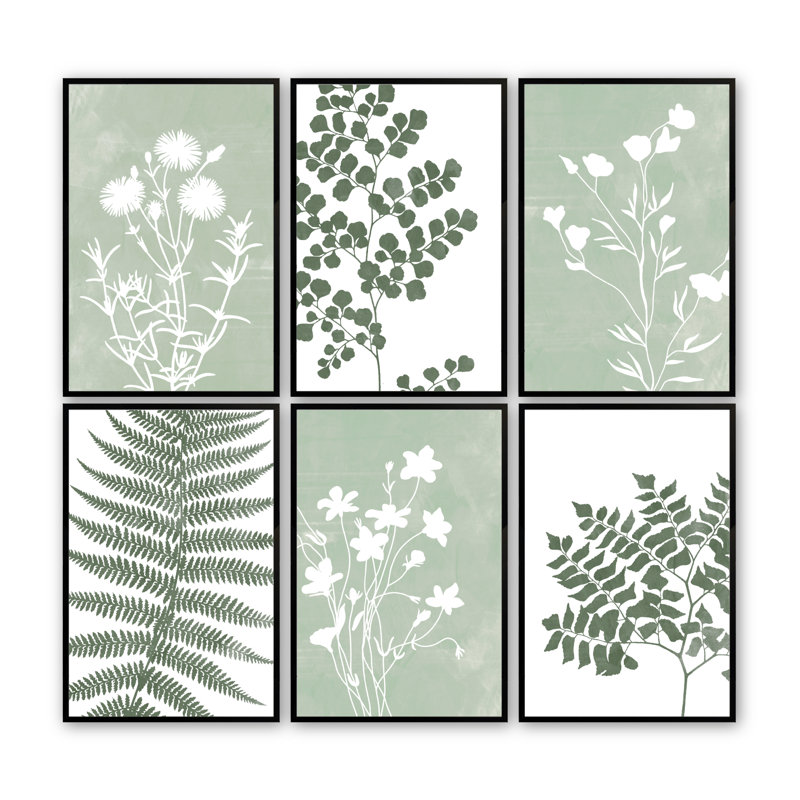 6 pièces Verde Rhapsody par Nadia Miller, Noir satiné, H 25,5 po x l 19,5 po x P 1 po
