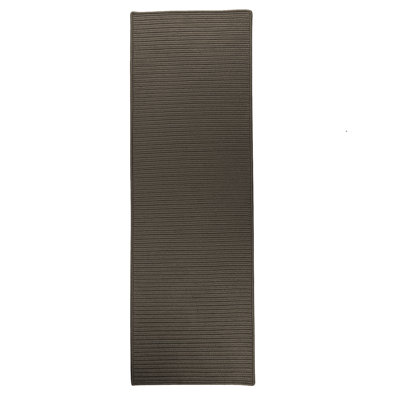 Tapis de zone brune tressé à la main Heidi