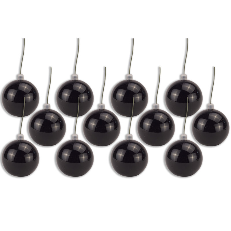 Ornement boule solide, Noir