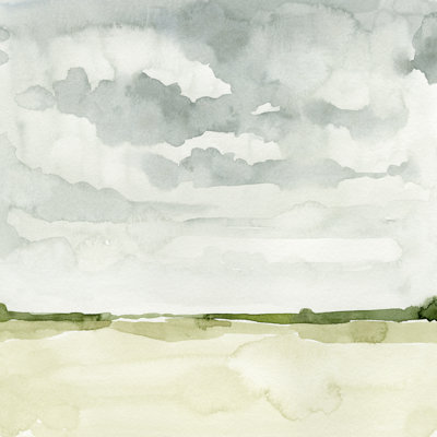 Field After Rain I by Emma Caroline - Wrapped Canvas Painting