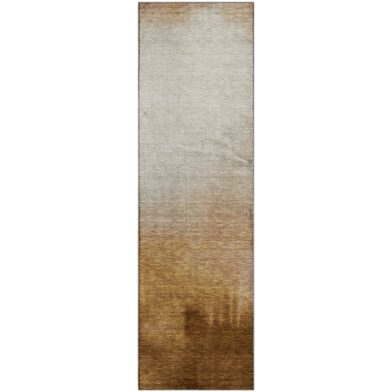 Tapis dégradé de qualité supérieure Mayfield AMF2420, Cuivre, Tapis de couloir 2 pi 3 po x 7 pi 6 po