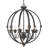 6 - Light Candle Style Globe Chandelier-1729039476