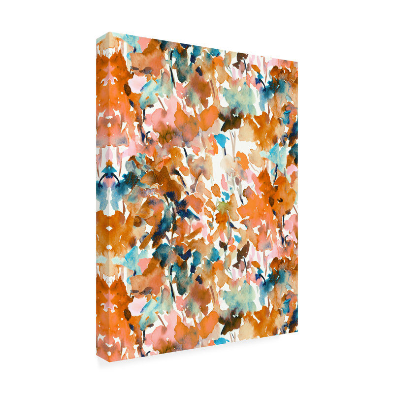 « Local Color orange » par Jacqueline Maldonad, reproduction d’art sur toile