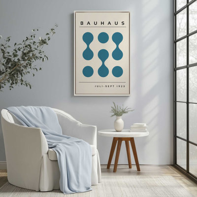 Toile roulée courbée Bauhaus Flow Blue