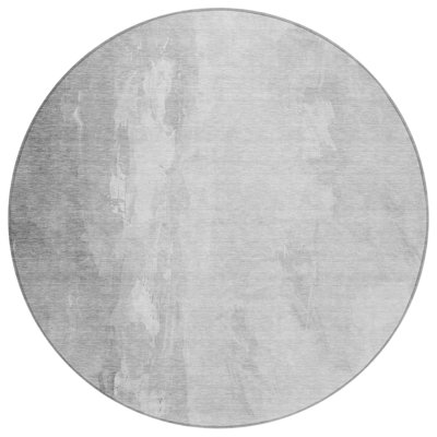 Machine Washable Indoor/Outdoor Xhevrie Gray Rug