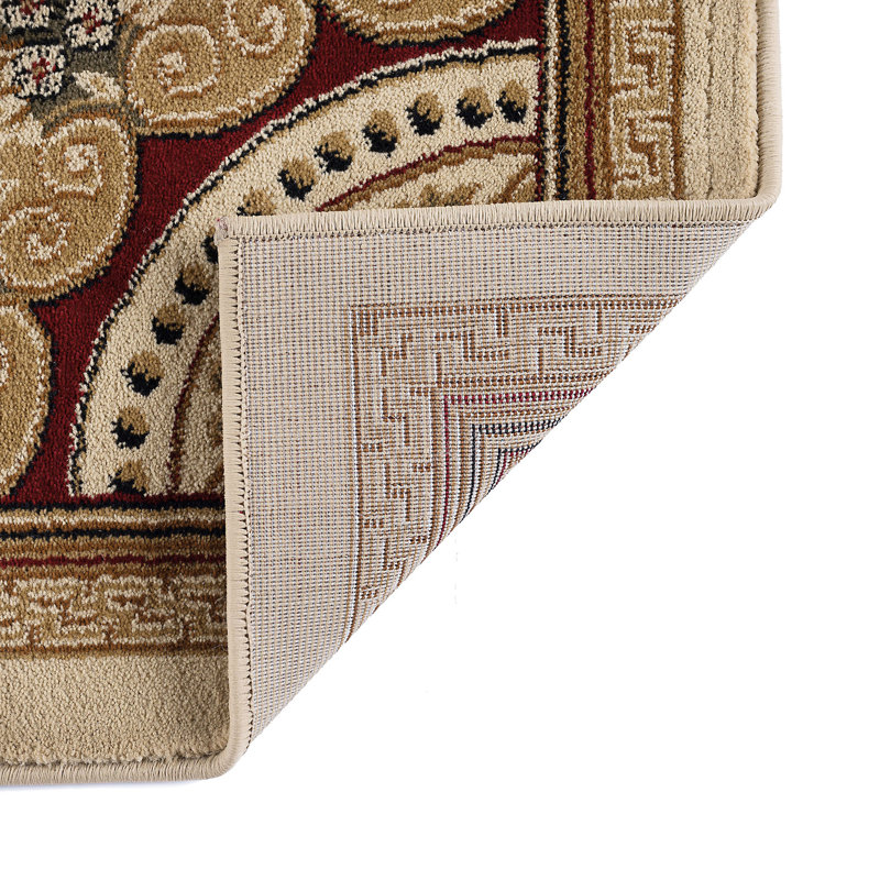 Tapis oriental ivoire / beige Clarence, Rectangle 5 pi 3 po x 7 pi 3 po