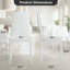Ensemble de 4 chaises de salle à manger en cuir synthétique pour la cuisine, chaises d'appoint modernes avec structure en métal robuste-1272974750