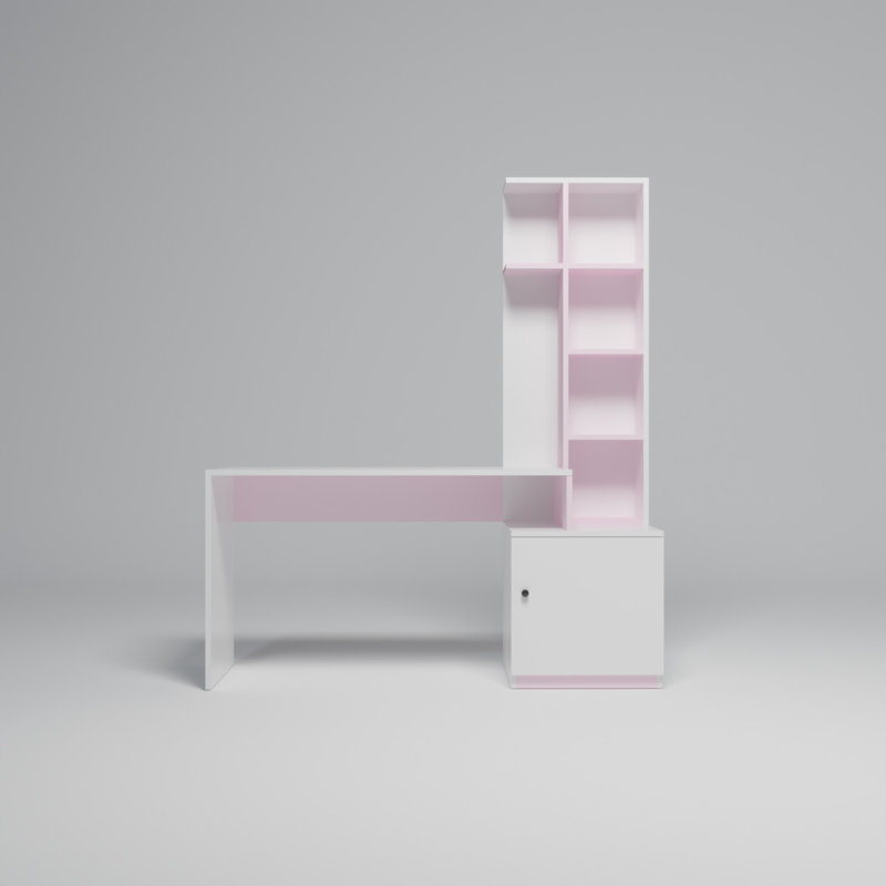 Bureau Deanta, Blanc / rose