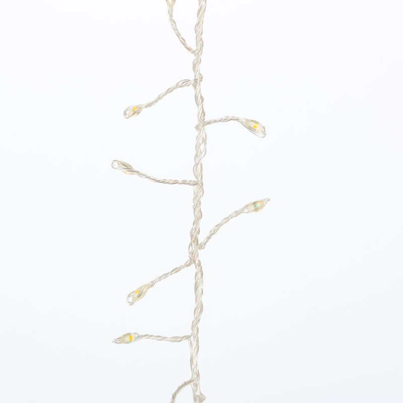 Set of 2 6 ft Firecracker Garland on Silver Wire