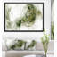 « color fumée green », reproduction d’impression sur toile tendue encadrée-26668746