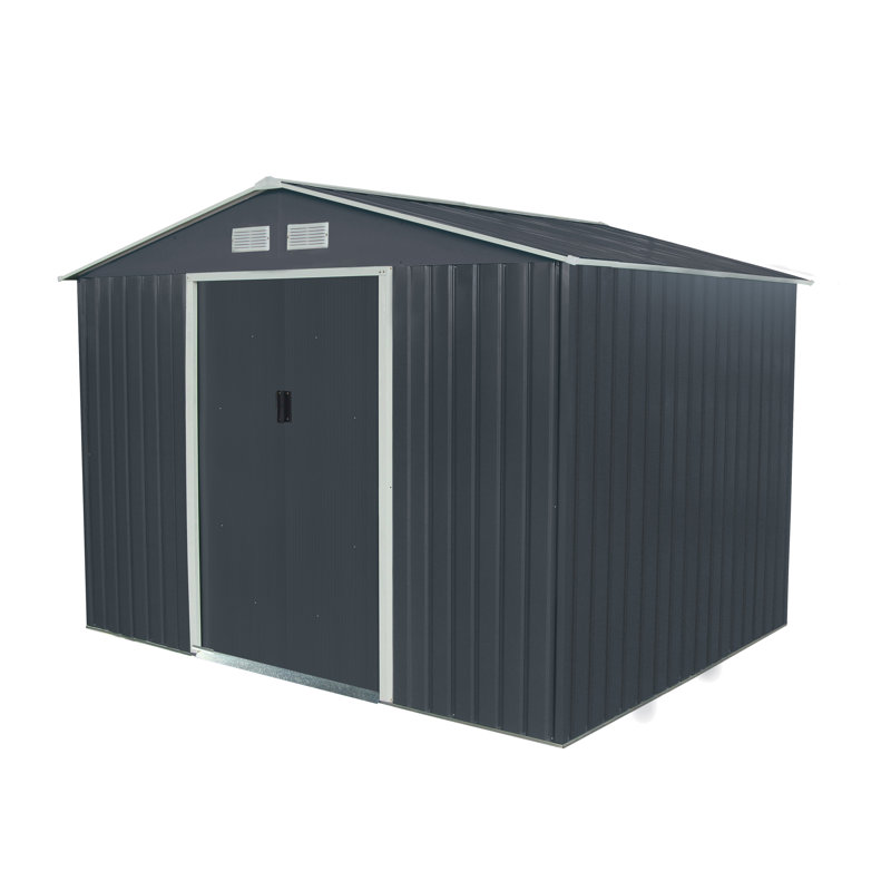 9 ft. W x 6 ft. D Apex Metal Shed