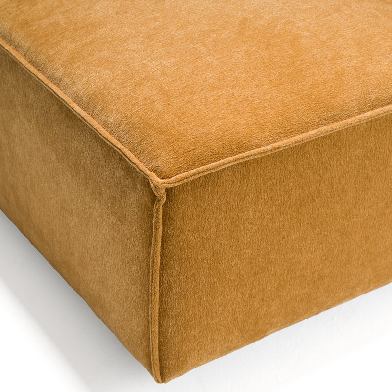 Siège modulaire de coin modulaire en tissu ocre moderne Hast