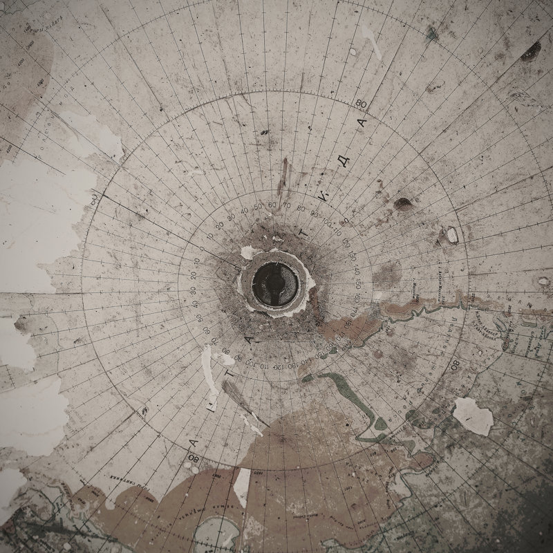 Old World Map - Wrapped Canvas Photograph, 12" H x 12" W  