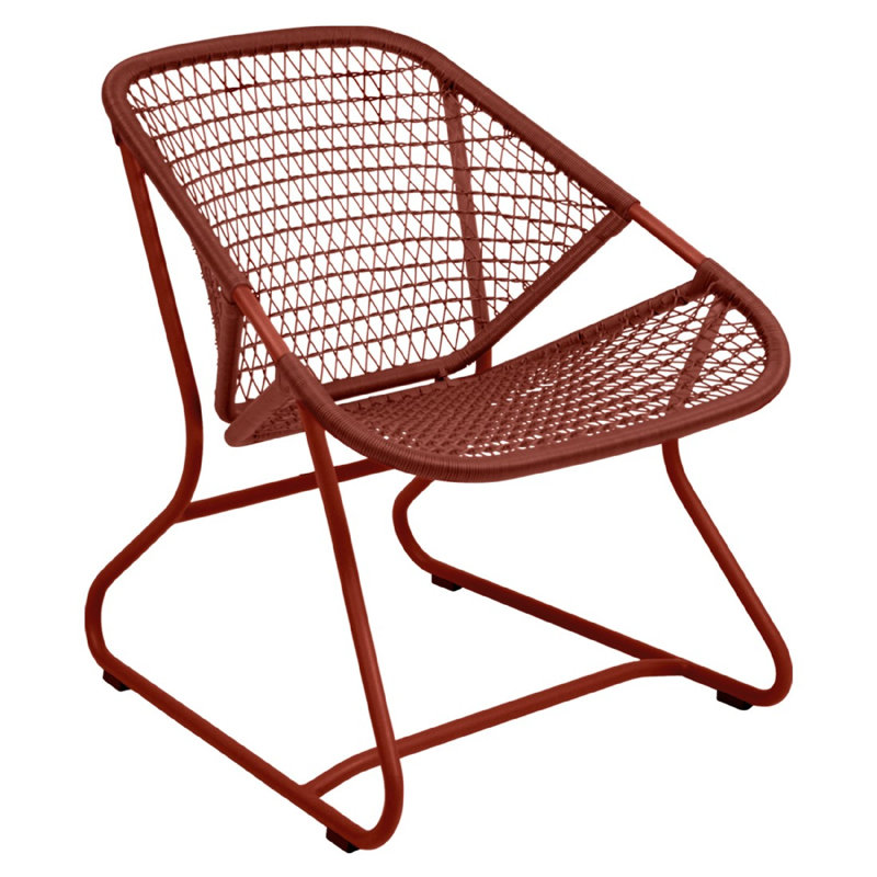 Sixties Outdoor Dining Armchair, Red Ochre